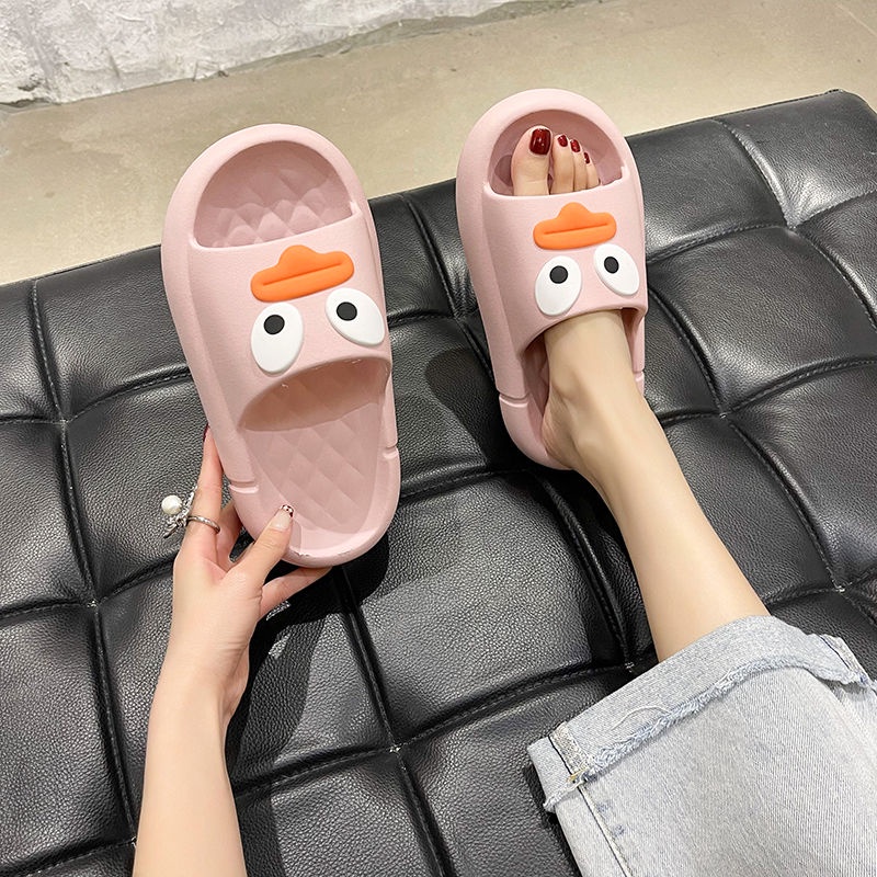 Dép Đi Trong Nhà Họa Tiết Vịt Hoạt Hình Dễ Thương Cho Nam Và Nữ