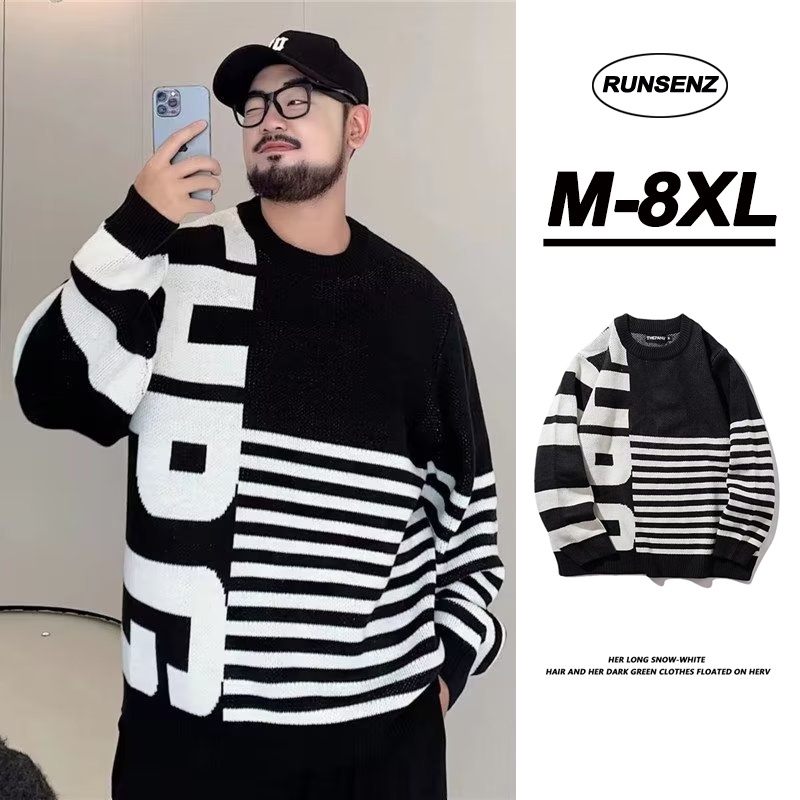 Áo nam Dài Tay Plus Size M-8XL