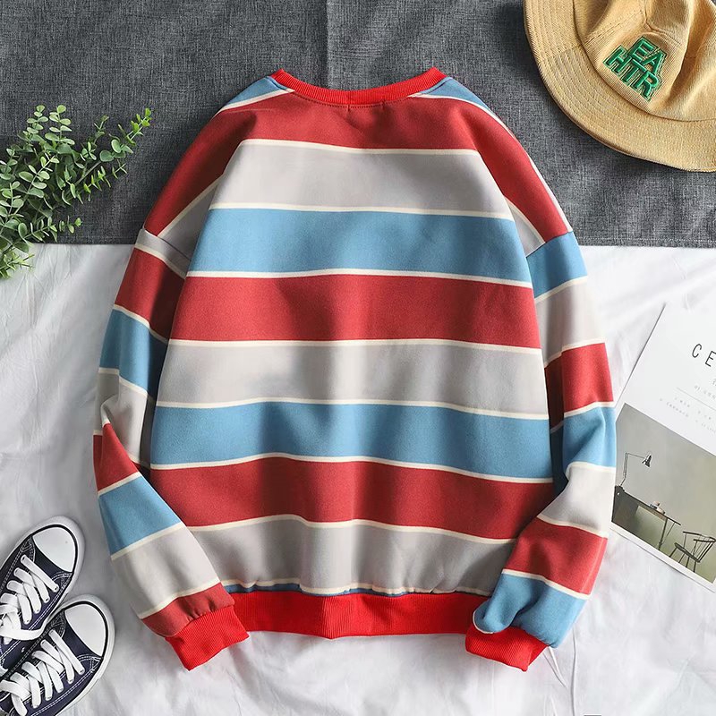 Áo Thun Tay Dài Kẻ Sọc Ngang Trẻ Trung Hợp Thời Trang Cho Nam | BigBuy360 - bigbuy360.vn