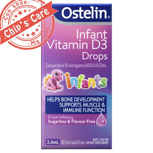 Vitamin D3 Ostelin bổ sung Vitamin D3 cho trẻ