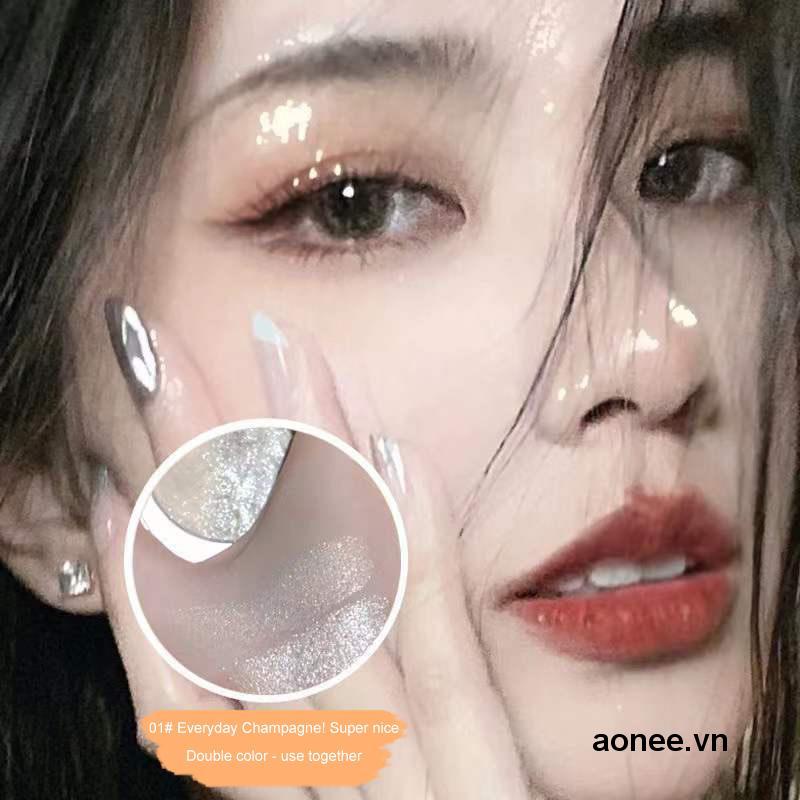 ✨✨Phấn Bắt Sáng Dạng Nước Màu Nhũ Kiêm Phấn Má Hồng Hai Công Dụng Một Lần