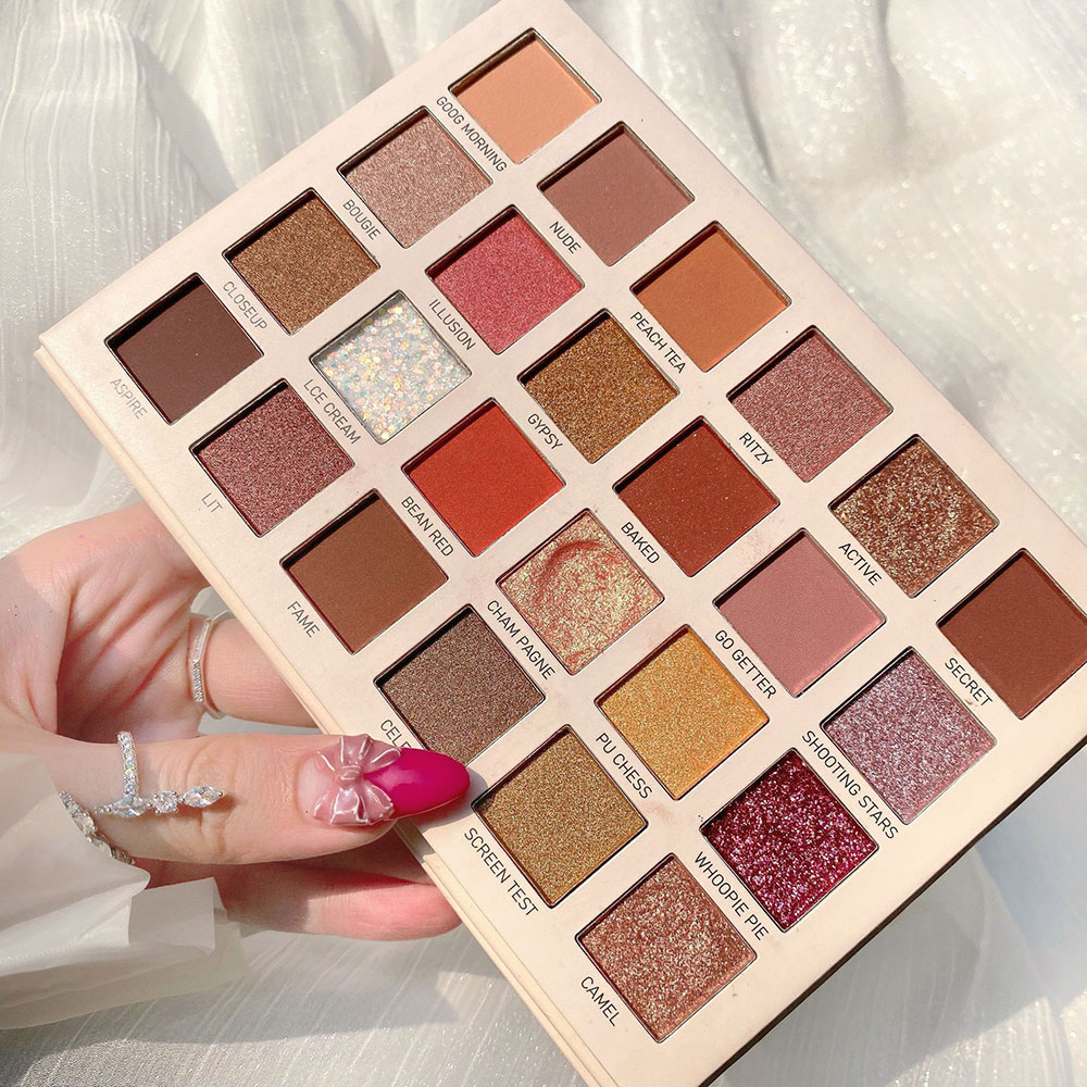 (Hàng Mới Về) Bảng Phấn Mắt 12 / 24 Màu Nhung Mịn Ánh Kim Độc Đáo | BigBuy360 - bigbuy360.vn