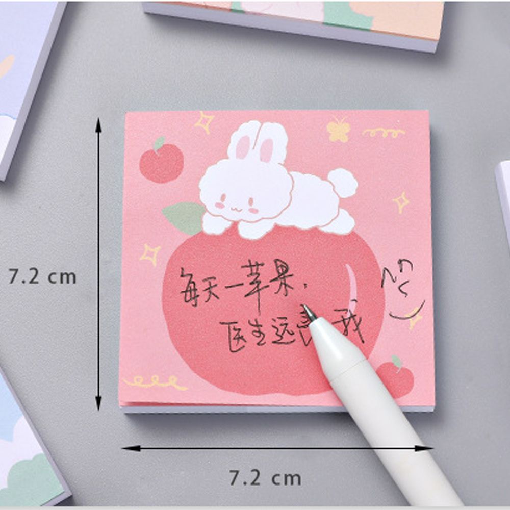 Bộ 80 tờ giấy ghi chú hình chú thỏ đáng yêu