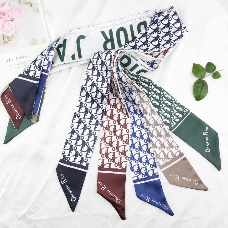 Khăn Lụa Turban Dài Dây Buộc Tóc Vải Đa Năng Cột Nơ Quấn Túi Xách KL3