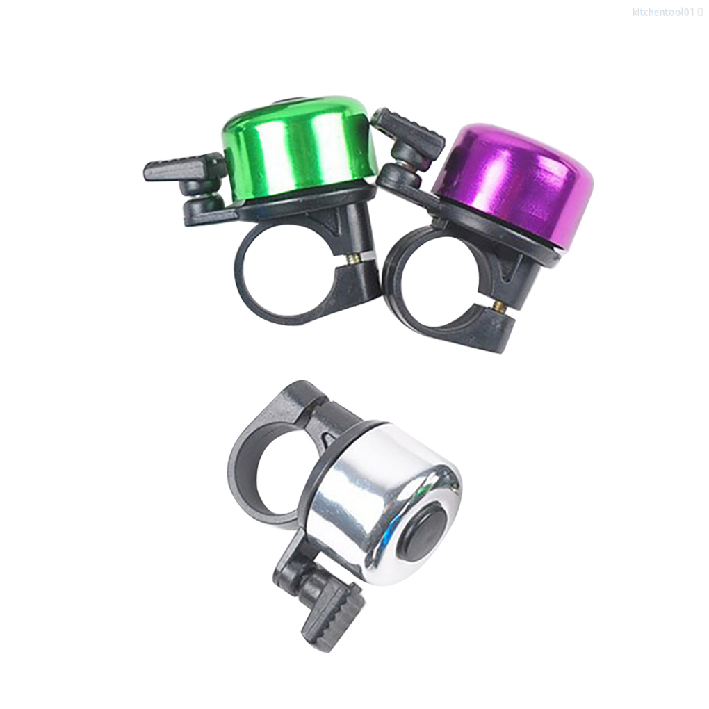 Chuông xe đạp mini bằng hợp kim nhôm màu bạc có thể điều chỉnh âm thanh