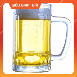 Bộ 6 Ly Thuỷ tinh Thái Lan có Quai - Ly uống Bia, nước giải khát, cafe