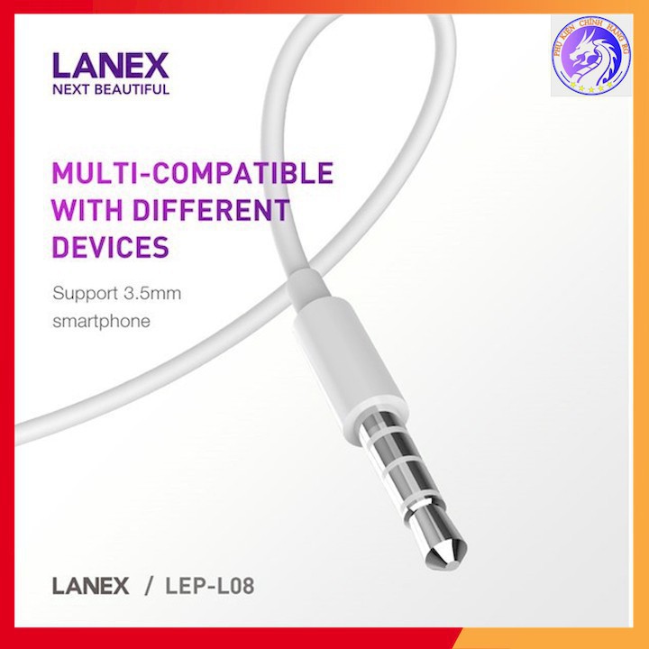 [Freeship-50]Tai Nghe Nhét Tai Jack 3.5mm LANEX Chính Hãng - Tăng Giảm Âm Lượng - Có thể sử dụng được rất nhiều dòng