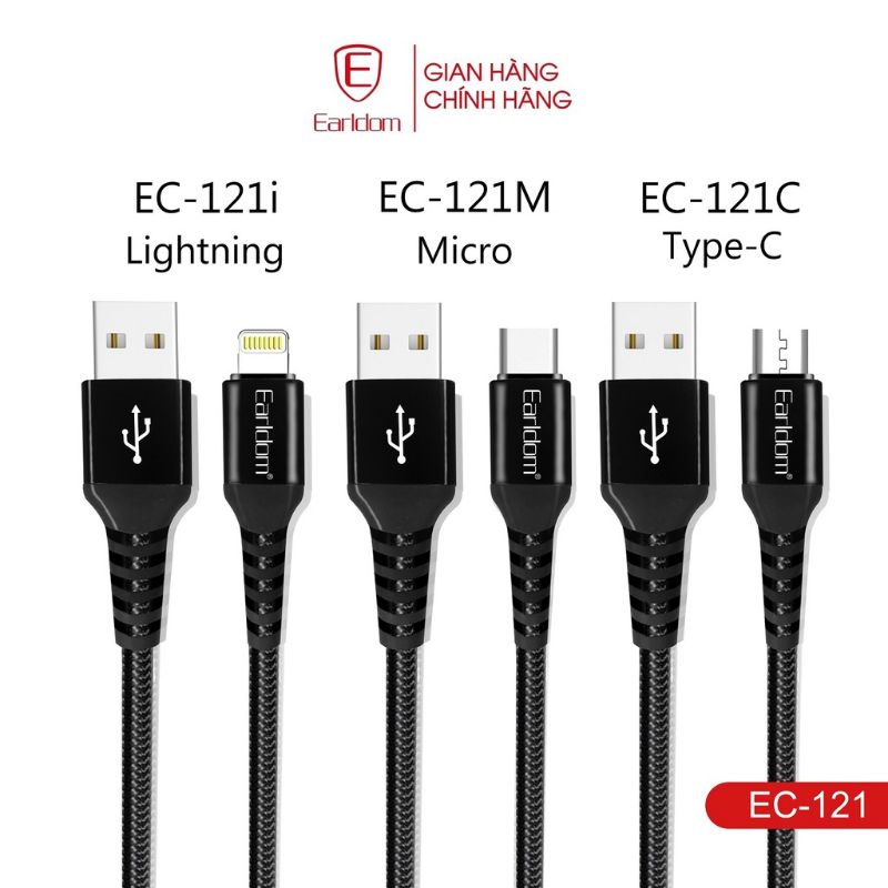 [Chính Hãng] Cáp Bọc Dù 1M Earldom EC - 121