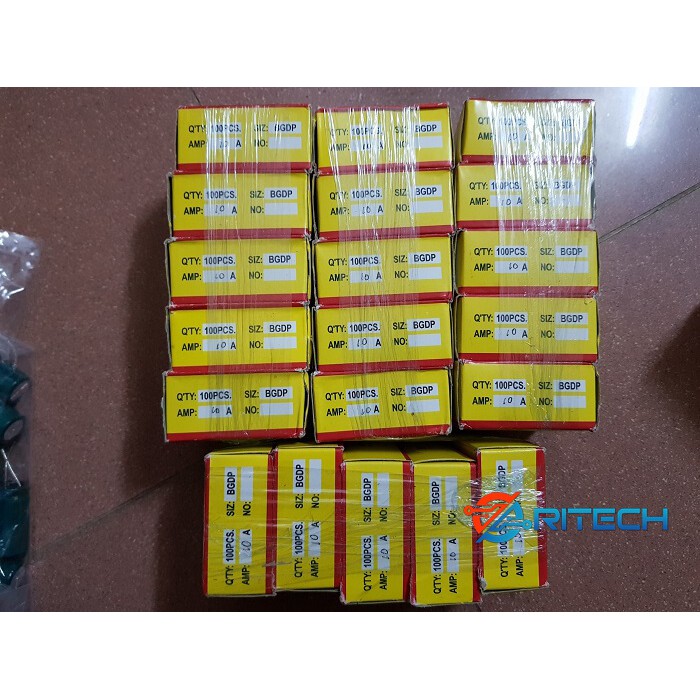 Hộp cầu chì ống thủy tinh 10A 250V 6x30mm F10AL250V (100con)
