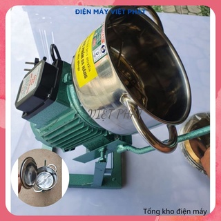 Máy 750W inox, xay giò chả lụa thịt, cua cá thực phẩm bằng điện đa năng Máy công nghiệp quấn lõi đồng công suất lớn