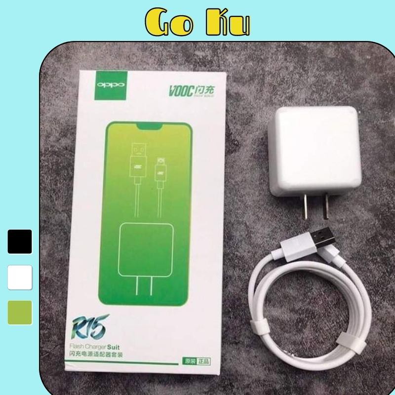 Bộ sạc oppo vooc r15 sạc nhanh 3.0 củ cáp sạc giá rẻ công nghệ sạc vooc bảo hành 1 đổi 1 - Go Ku