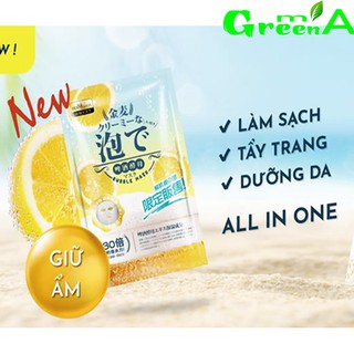 Mặt nạ sủi bọt dưỡng ẩm sâu men bia chiết suất cam vàng Sexylook Bubble Mask Đài Loan