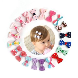 Set 4 Kẹp tóc nơ xinh xắn cho bé