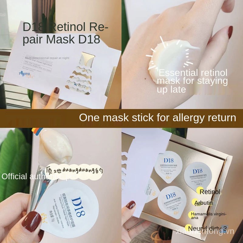 Mặt nạ D18Ceramide dưỡng ẩm phục hồi da bị đốm đen làm dịu da
