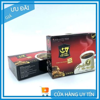 [Có tem] Cà Phê G7 Hòa tan Đen - Không Đường - Hộp 50 Gói - Cafe Hoà Tan Trung Nguyên