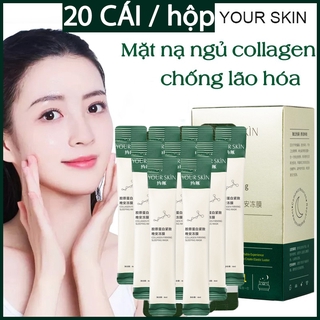 Set 20 mặt nạ ngủ collagen dạng gel làm săn chắc và chống lão hóa da thương hiệu YOUR SKIN nội địa Trung