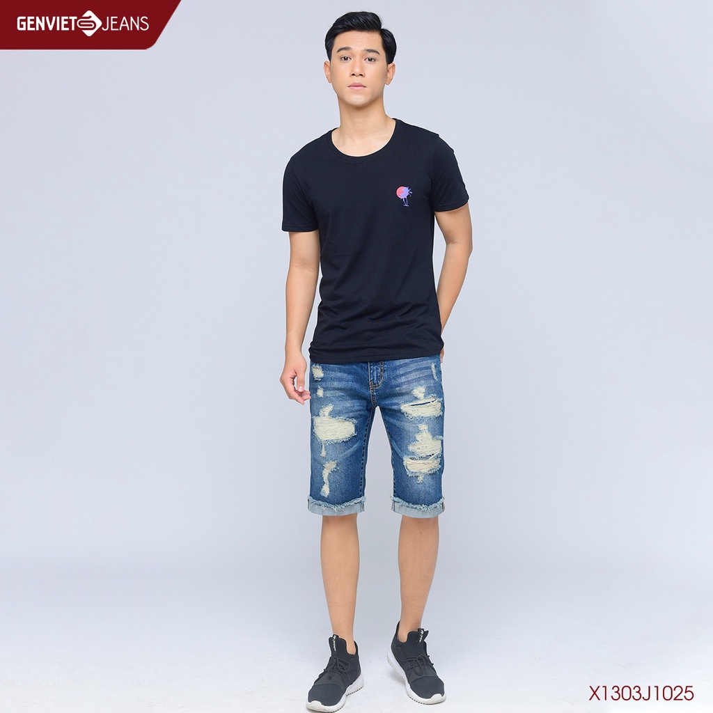 Quần ngố jeans Nam X1303J1025 GENVIET