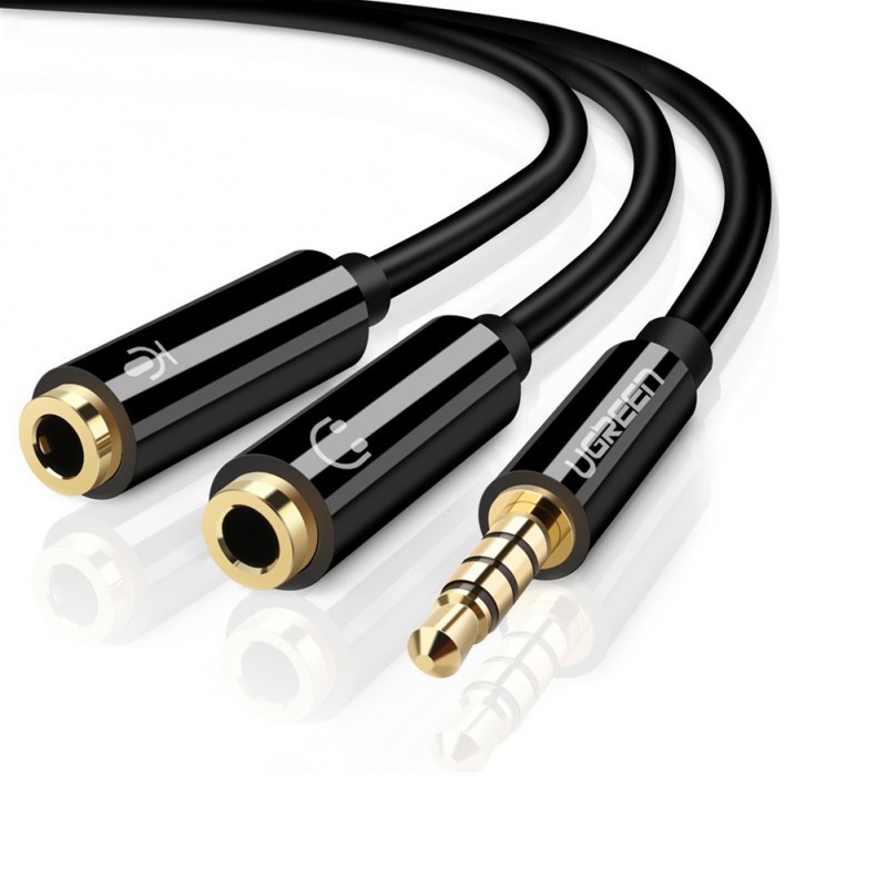 DÂY GỘP 2 JACK 3.5 MICRO + TAI NGHE THÀNH 1 LỖ CẮM JACK 3.5 LY và Cáp gộp audio và mic 3.5mm Jack gộp tai nghe 3.5