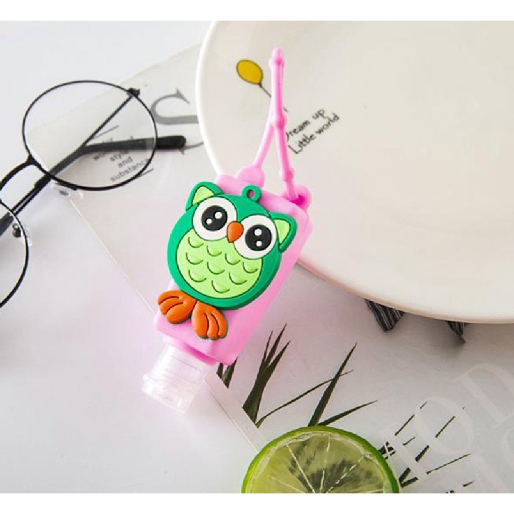 Chai Rỗng 30ml Kèm Silicon Hình Động Vật Cute Dùng Chiết Nước Rửa Tay