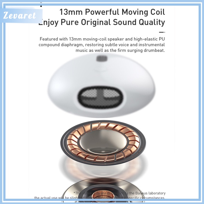 Tai Nghe Bluetooth 5.0 Không Dây Zevaret Baseus W04 Tws Có Hộp Sạc