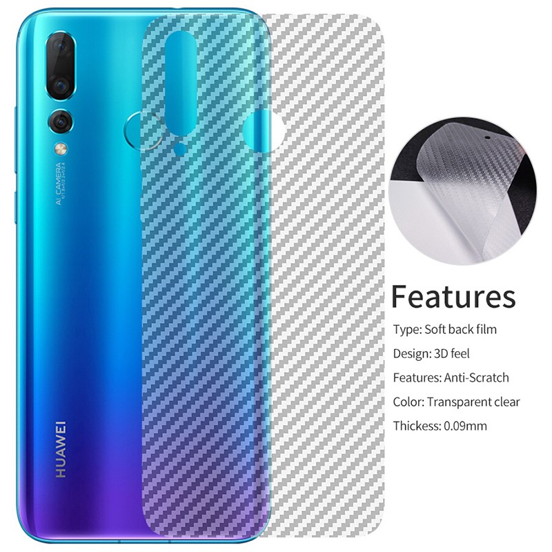 Dán Carbon chống trày mặt lưng Huawei P20 Pro P20 P40 P40 pro P20 lite Nova 3e p10p10 lite p10 plus p30 p30 pro p30 lite