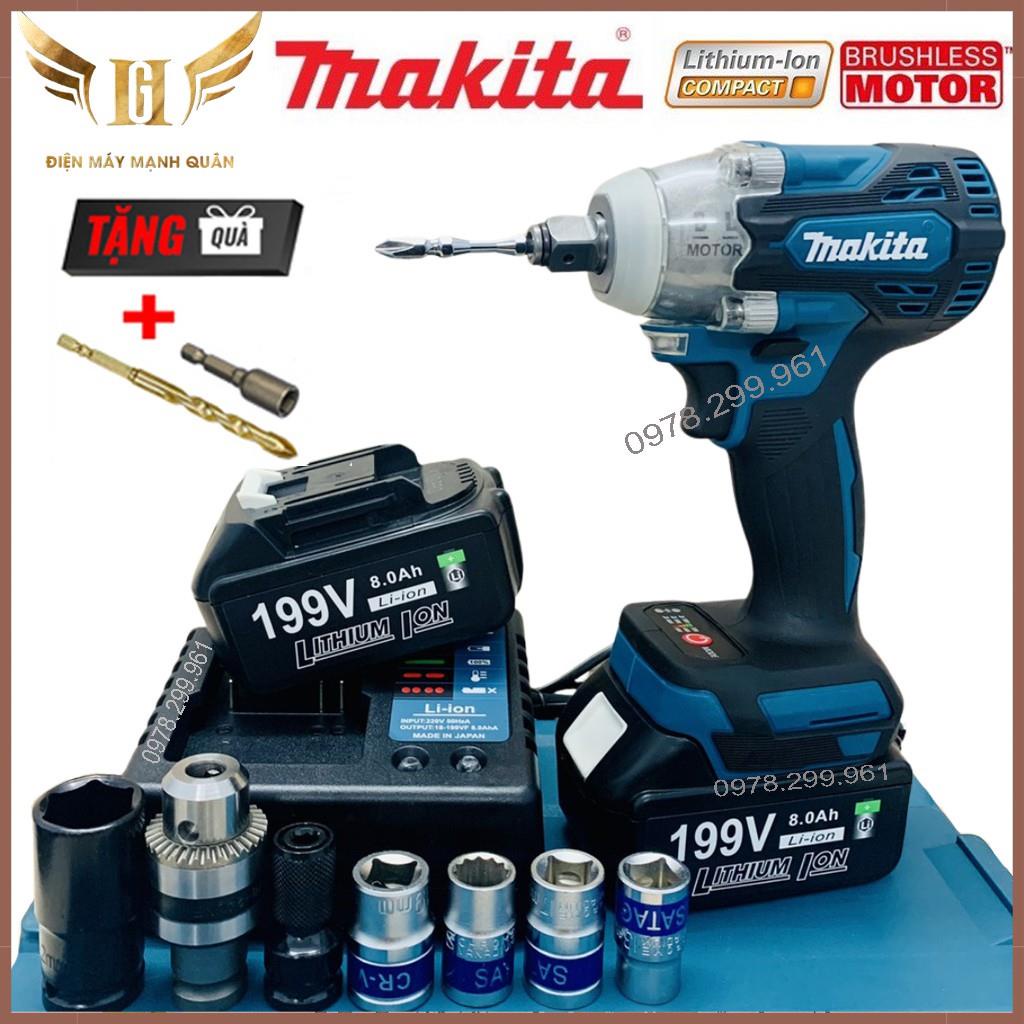 ✷Máy Siết Bulong Makitaa DTW300 199V, Bắn Vít Động Cơ Không Chổi Than, Mạch Thế Hệ Mới, 03 Bánh Răng Sắt