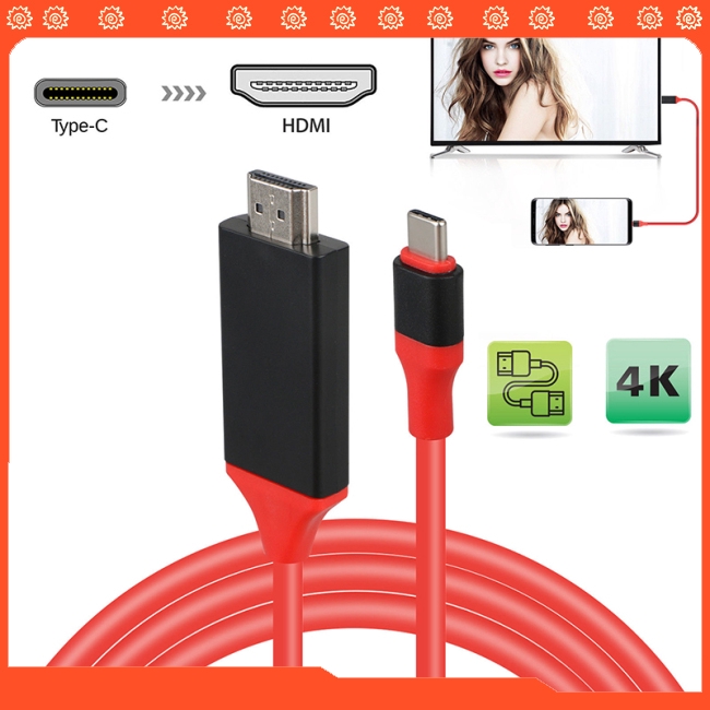 Cáp Hdmi Chuyển Đổi Từ Cổng Type-c Sang Hdtv Cho Samsung Galaxy S8 S9 S9+ Note 9