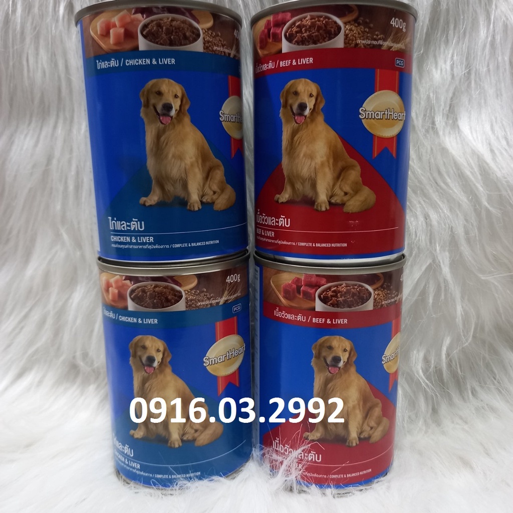 Pate cho chó trưởng thành Smartheart lon 400g,Pate cho chó Smartheart