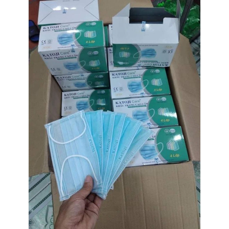 khẩu trang y tế katoji care kháng khuẩn (1 hộp 50 cái) | BigBuy360 - bigbuy360.vn