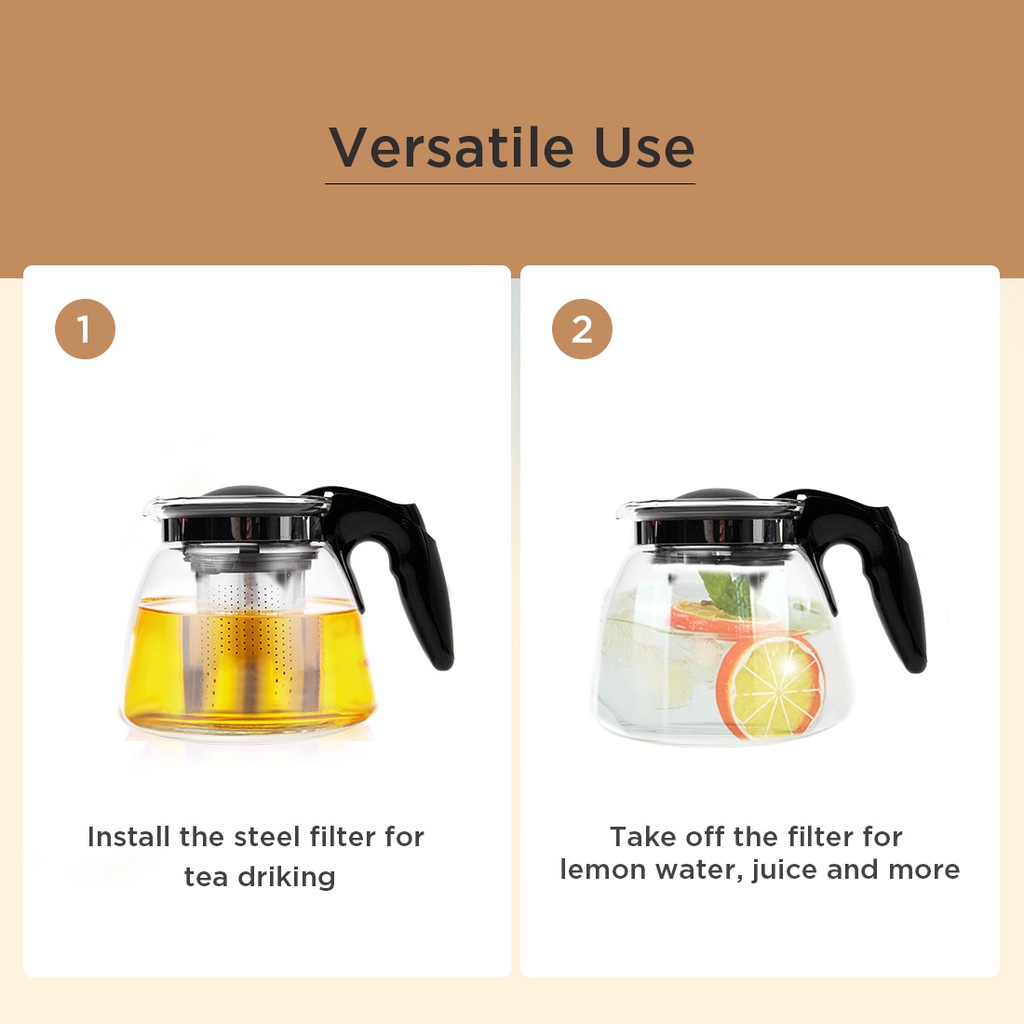 Bộ ấm trà Ấm pha trà Ấm trà -Tea pot 900ml-Pineapple Miniso