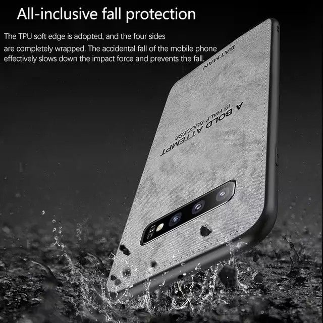 Ốp lưng Samsung S10 5G / S20 FE / S10 Plus chống sốc vân vải hươu nai thời trang cao cấp