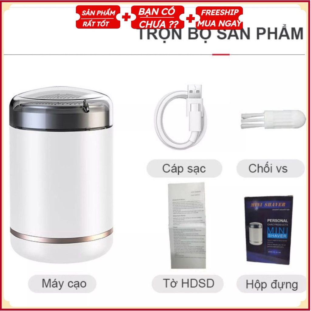 MÁY CẠO RÂU MINI SHAVER PHONG CÁCH MẠNH MẼ HÀNG XUẤT NHẬT - DAO CẠO LÔNG CƠ THỂ AN TOÀN DAO5636