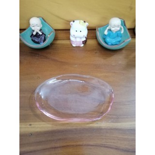 Dĩa thủy tinh dáng méo