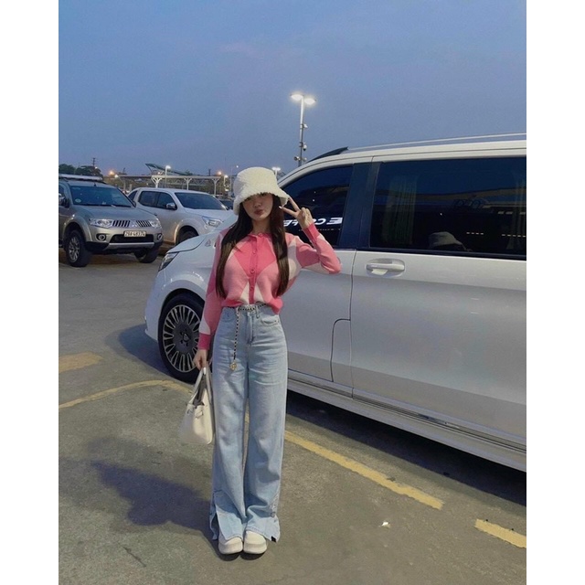 ÁO KHOÁC LEN CARDIGAN MÀU HỒNG TIỂU THƯ SANG CHẢNH HÀNG CAO CẤP LOẠI 1