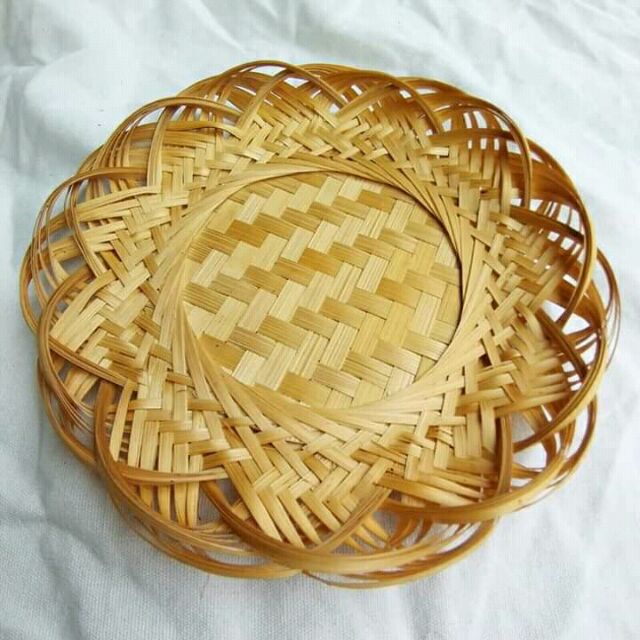 Đĩa tre cánh sen 19cm