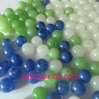 🌺Hạt đá màu trơn size 8-10mm