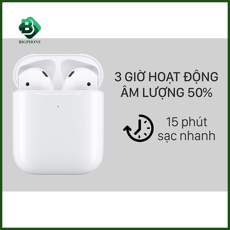 [Mã 66ELHASALE hoàn 7% đơn 500K] TAI NGHE APPLE AIRPODS 2 Model MV7N2 HÀNG CHÍNH HÃNG MỚI 100% NGUYÊN SEAL, CHƯA ACTIVE