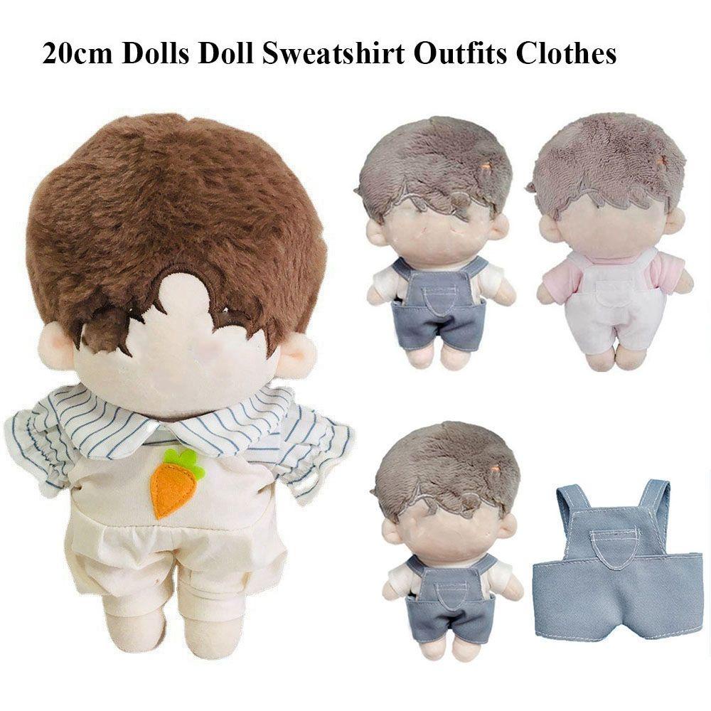 [Hàng giao ngay]Áo Thun T-shirt Overalls Suit Cho Búp Bê 20cm Tỉ Lệ 1/12