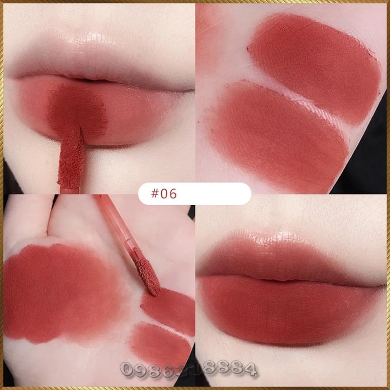 Son kem lì Daimanpu Soft Mist Lip Mud chất kem bùn nhung mờ không phai chống dính D8873
