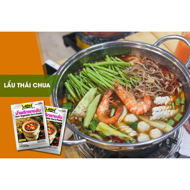 Gói Gia vị Lẩu Thái Lobo chính hãng👍 Có 2 vị: Lẩu Tom Yum 30gr và Lẩu Chua 50gr -->