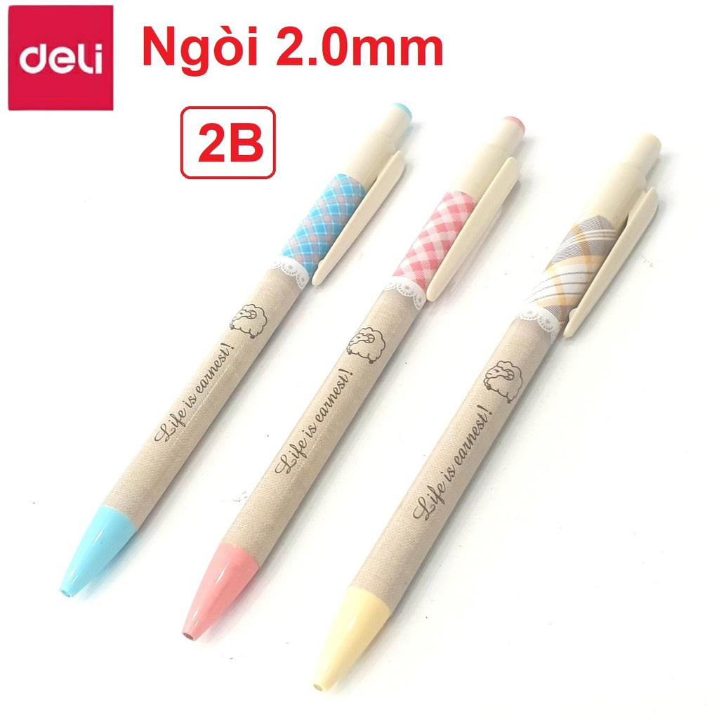 Bút Chì Bấm Ngòi Lớn 2.0mm Deli U66900