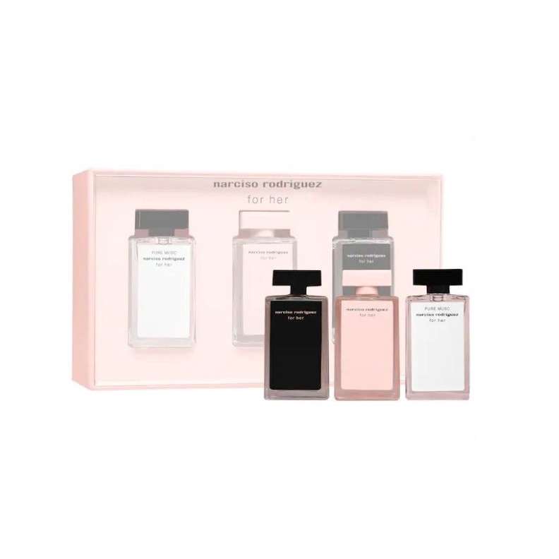Set nước hoa Nữ NARCISO RODRIGUEZ For Her Deluxe Mini Coffret Set | Thế Giới Skin Care
