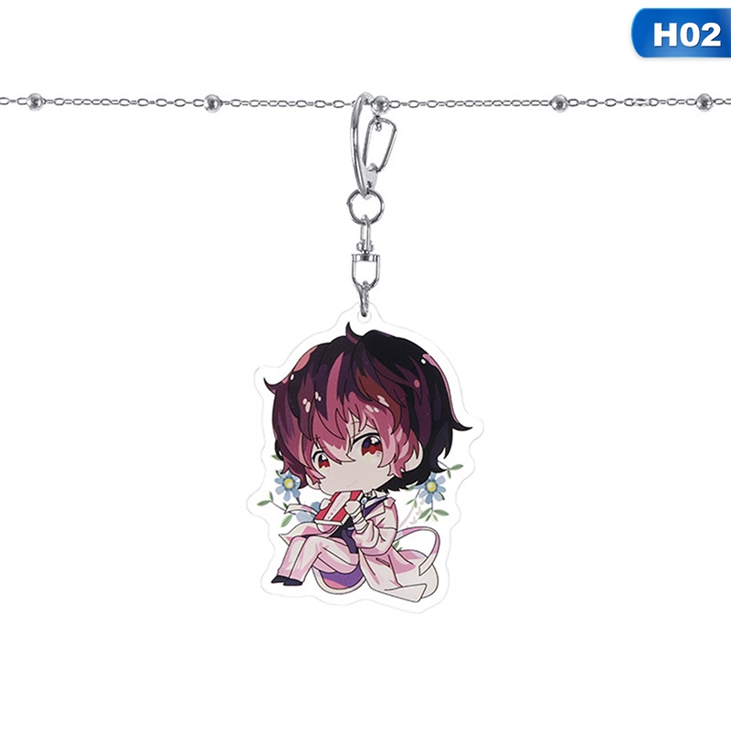 Móc khóa hình nhân vật anime bằng chất liệu acrylic