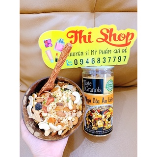 Ngũ cốc granola hũ 500gr tặng 1 gáo dừa siêu ngon