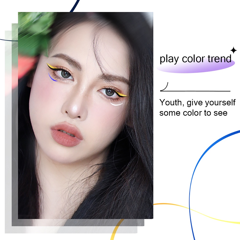 GRACEDO VIOLET FAIRY 2 đầu kẽ phấn eyeliner măt bút kẻ mắt đầu trang điểm tự nhiên nhanh khô lâu trôi và chống thấm kẻ mắt nước lâu trôi