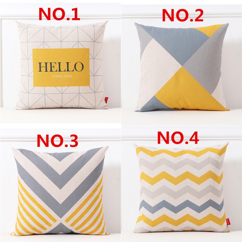 Vỏ gối vải lanh trang trí ghế sofa họa tiết sáng tạo | BigBuy360 - bigbuy360.vn