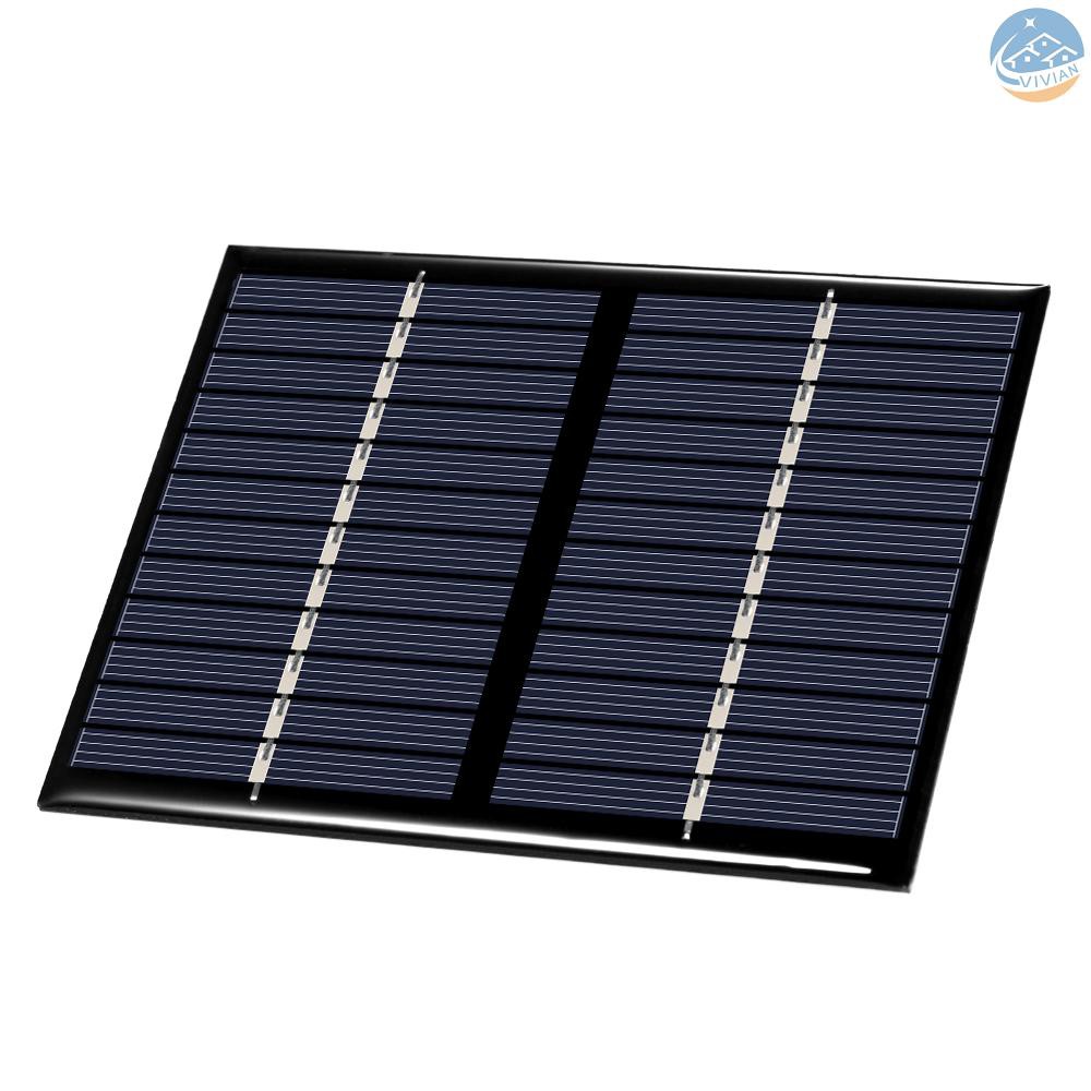 Tấm Sạc Pin Năng Lượng Mặt Trời Polycrystalline Silicone 1.5w 12v Kích Thước 115x90mm