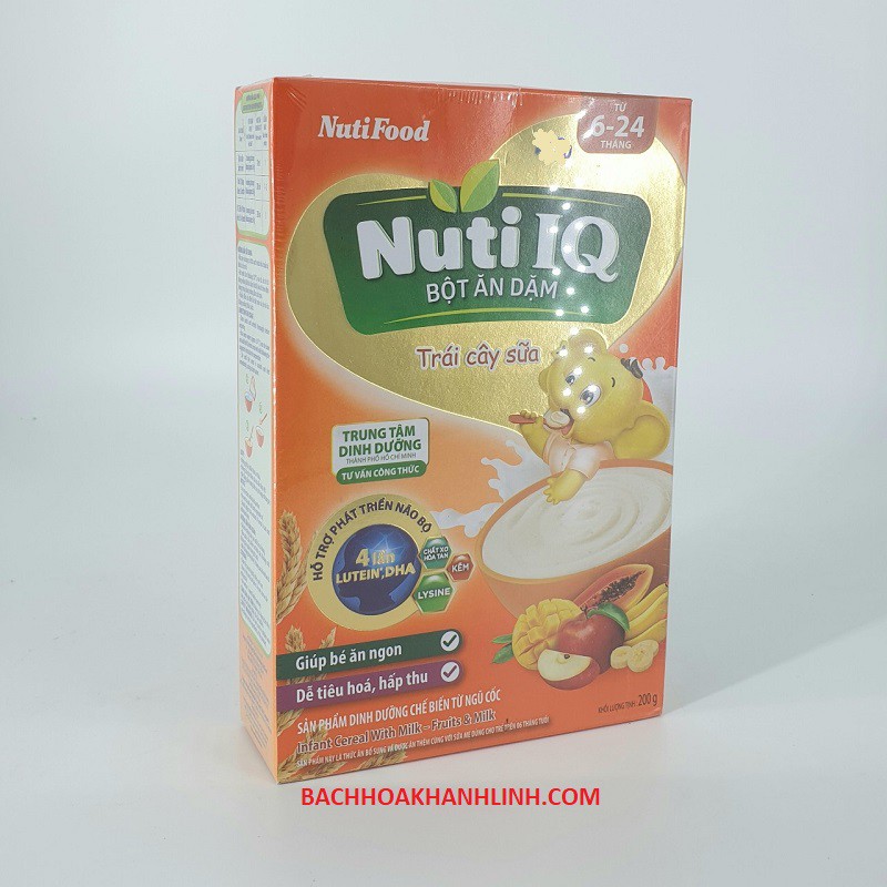 Bột Ăn Dặm NUTI IQ HỘP 200gram