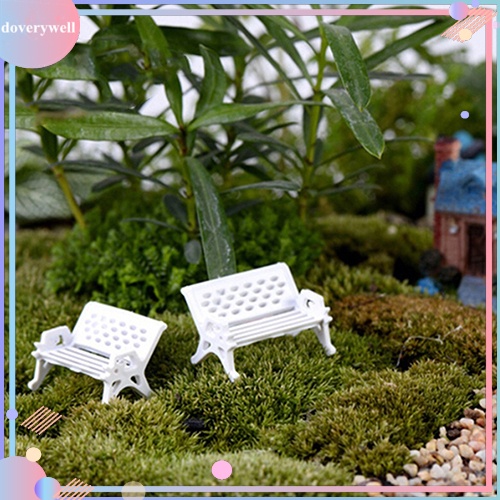 Set 2 băng ghế mini trang trí nhà búp bê