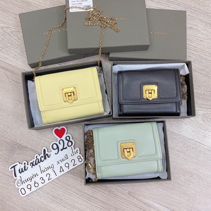 (Mới 2022) Ví CK gập nhiều ngăn kèm dây xích fullbox